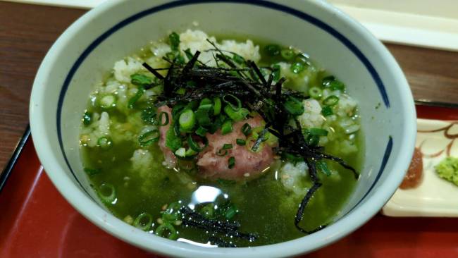 EXPASA足柄下り中華万里和食 まぐろのたたき茶漬け ビジュアル