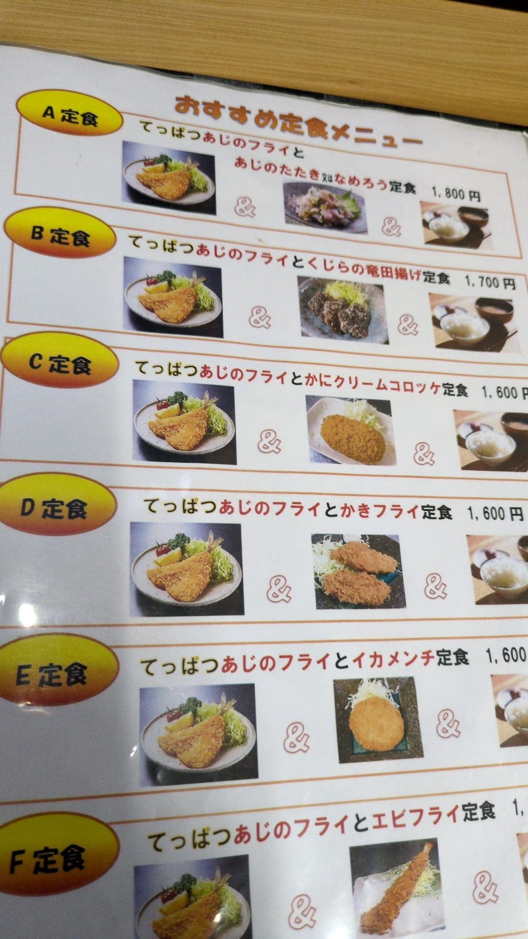 道の駅 ちくら潮風王国 せん政水産 メニュー