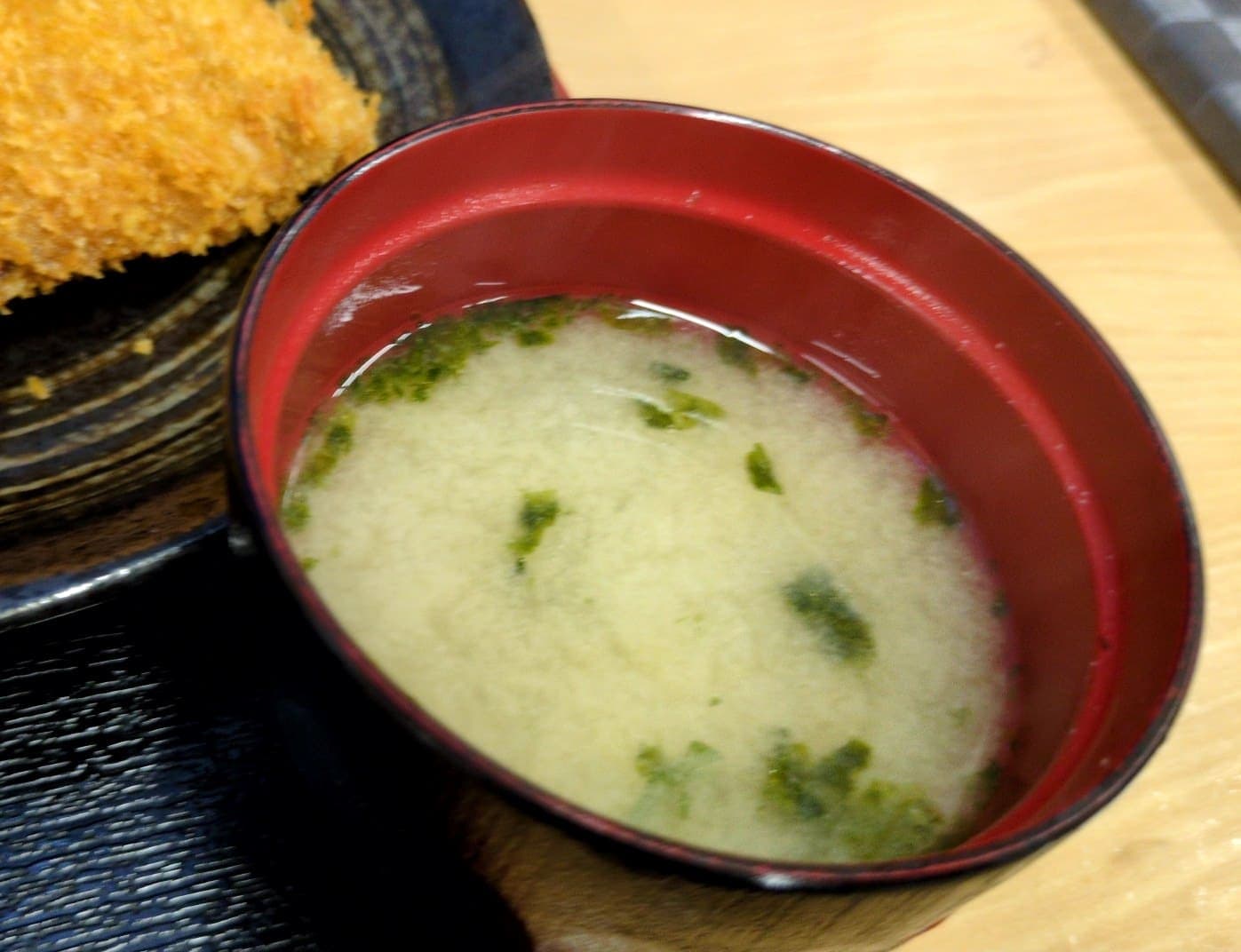 道の駅 ちくら潮風王国 せん政水産 てっぱつあじのフライとなめろう定食 味噌汁