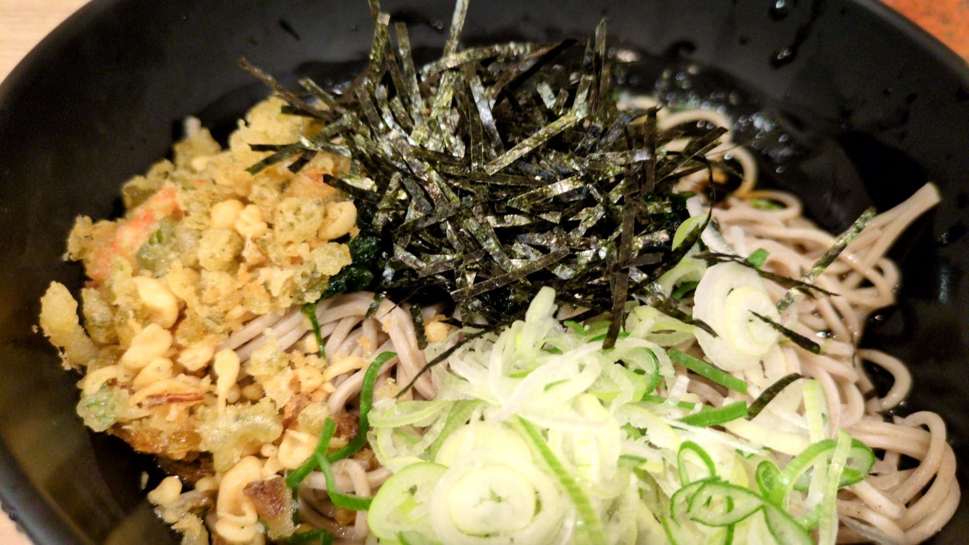 かき揚げ蕎麦 吉利庵 品川そば トッピング