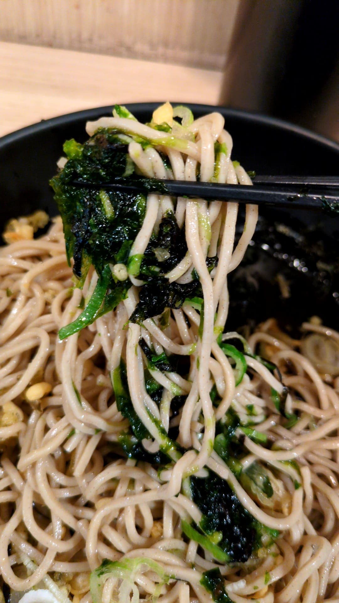 かき揚げ蕎麦 吉利庵 品川そば 食べる2