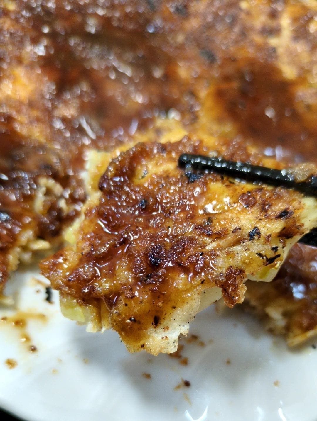 いわ瀬 ふらい焼き 肉玉ふらい 食べる2