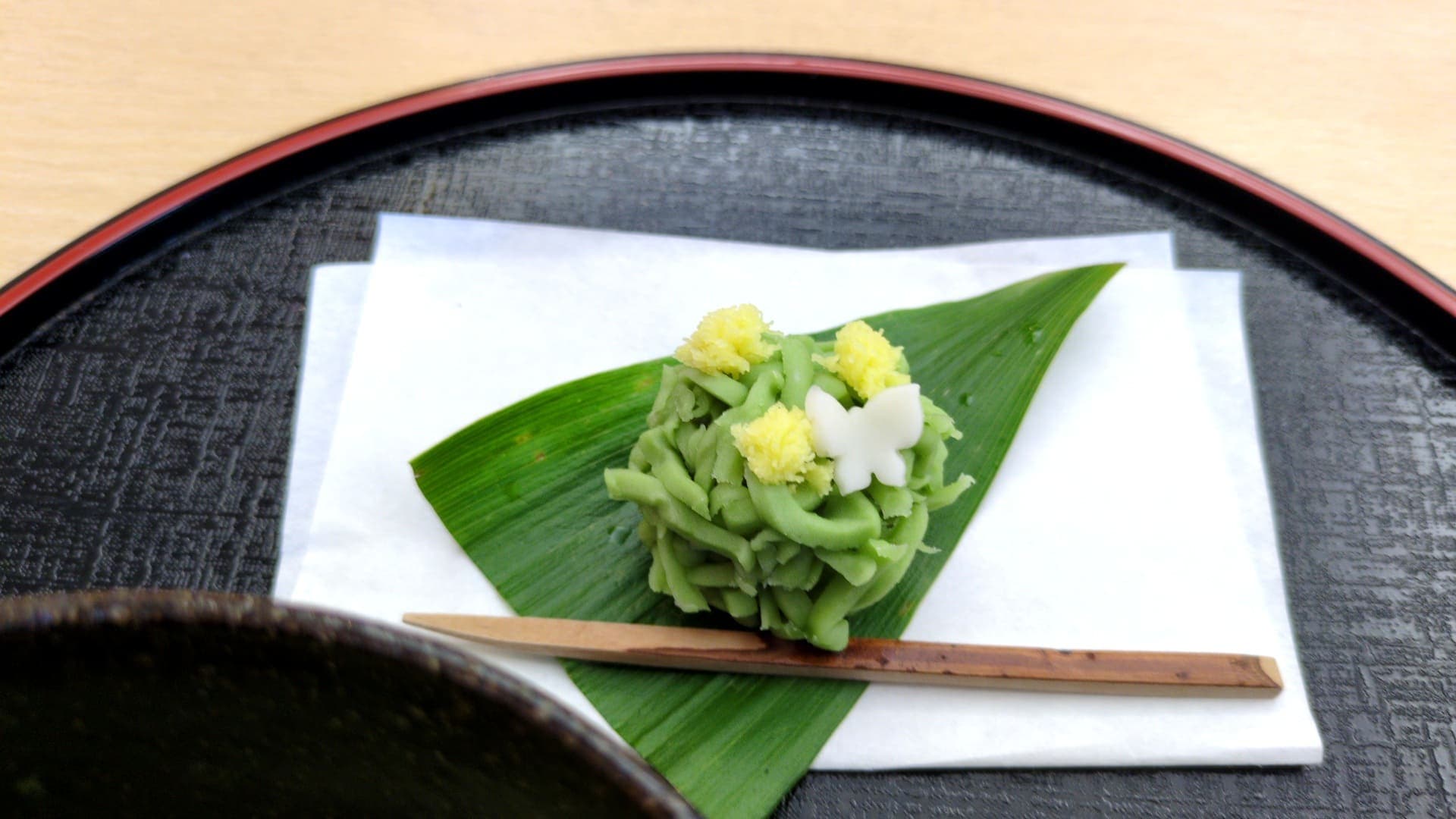 安房神社　あづち茶屋　抹茶お菓子付き　茶菓子