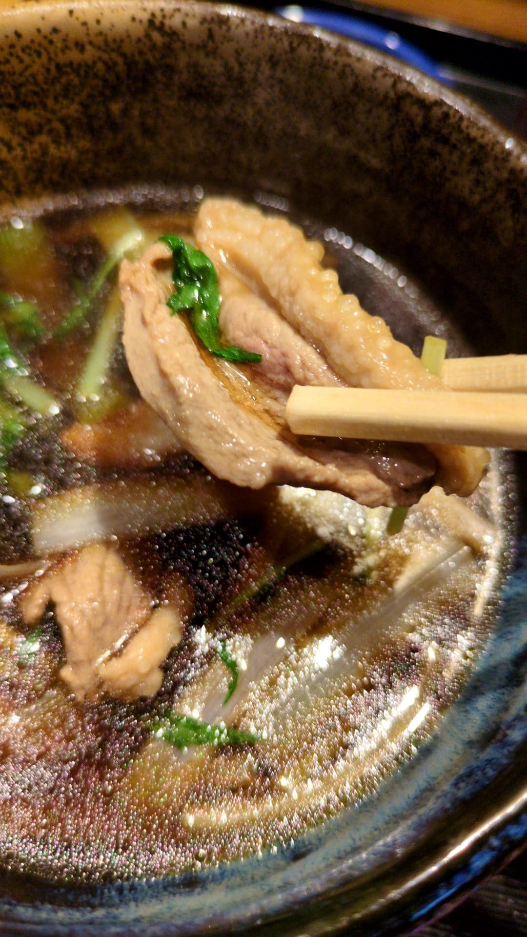 北品川 砂場 鴨せいろ　鴨肉