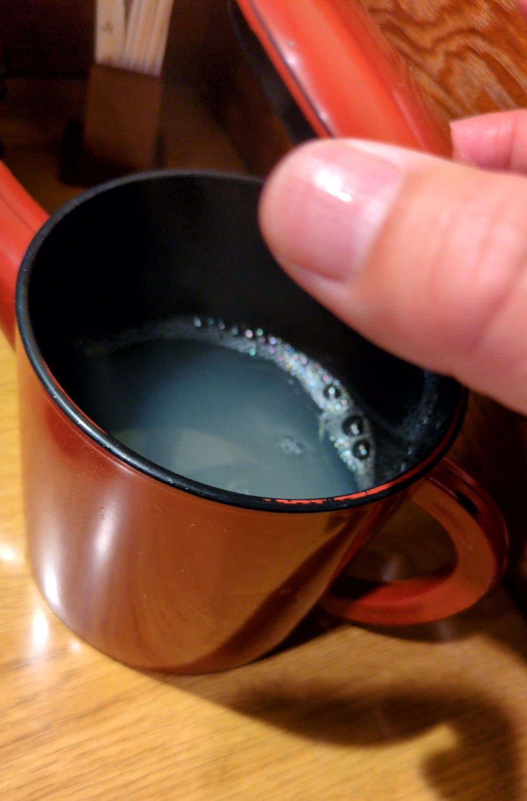 北品川 砂場 鴨せいろ　蕎麦湯