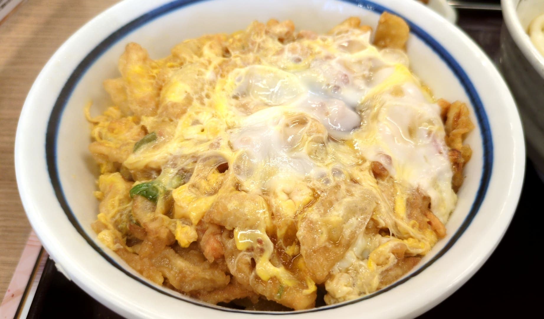 山田うどん食堂　超得山田セット　かき揚げ丼