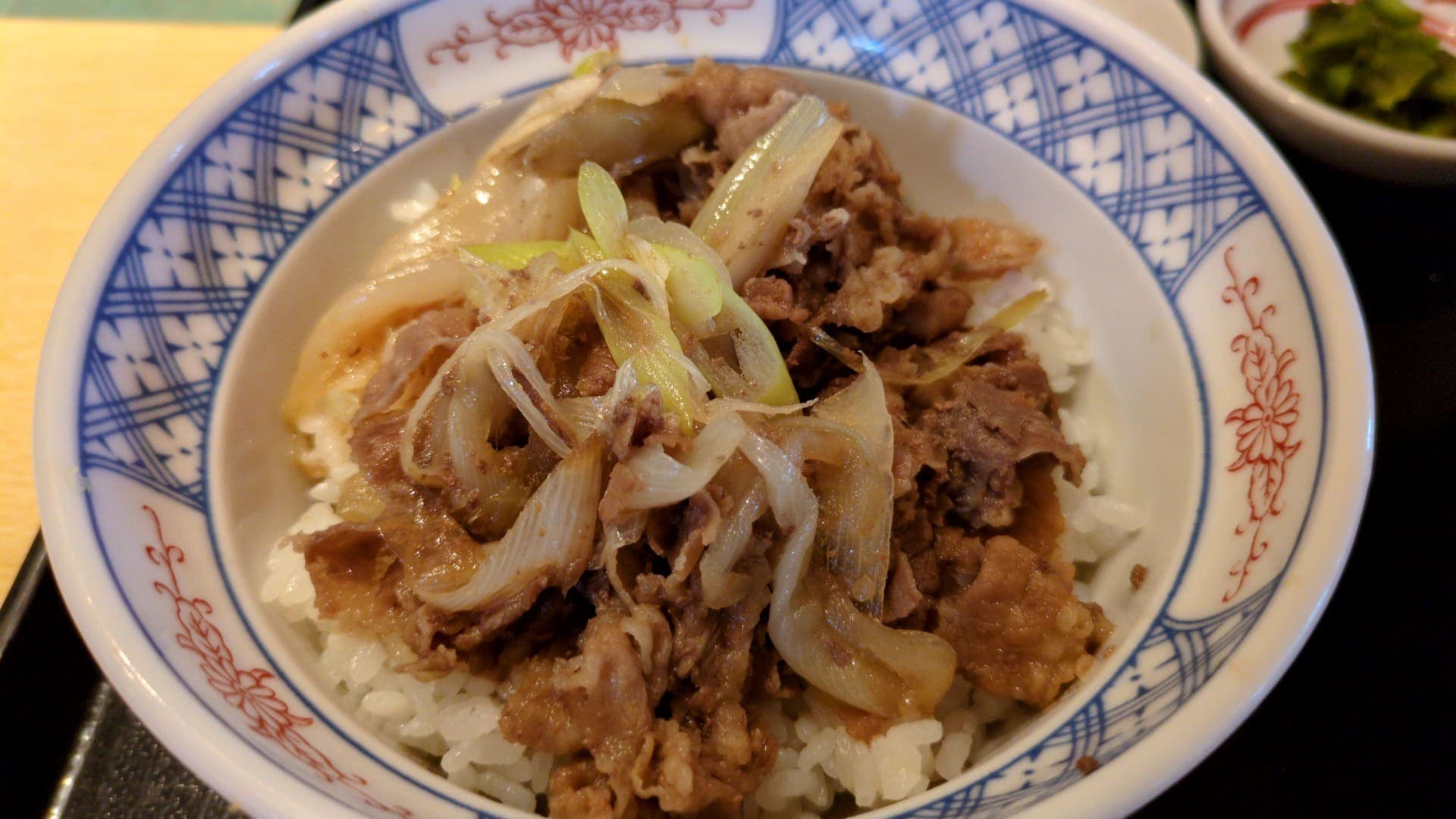 さぬきうどん天霧　牛丼セット　牛丼