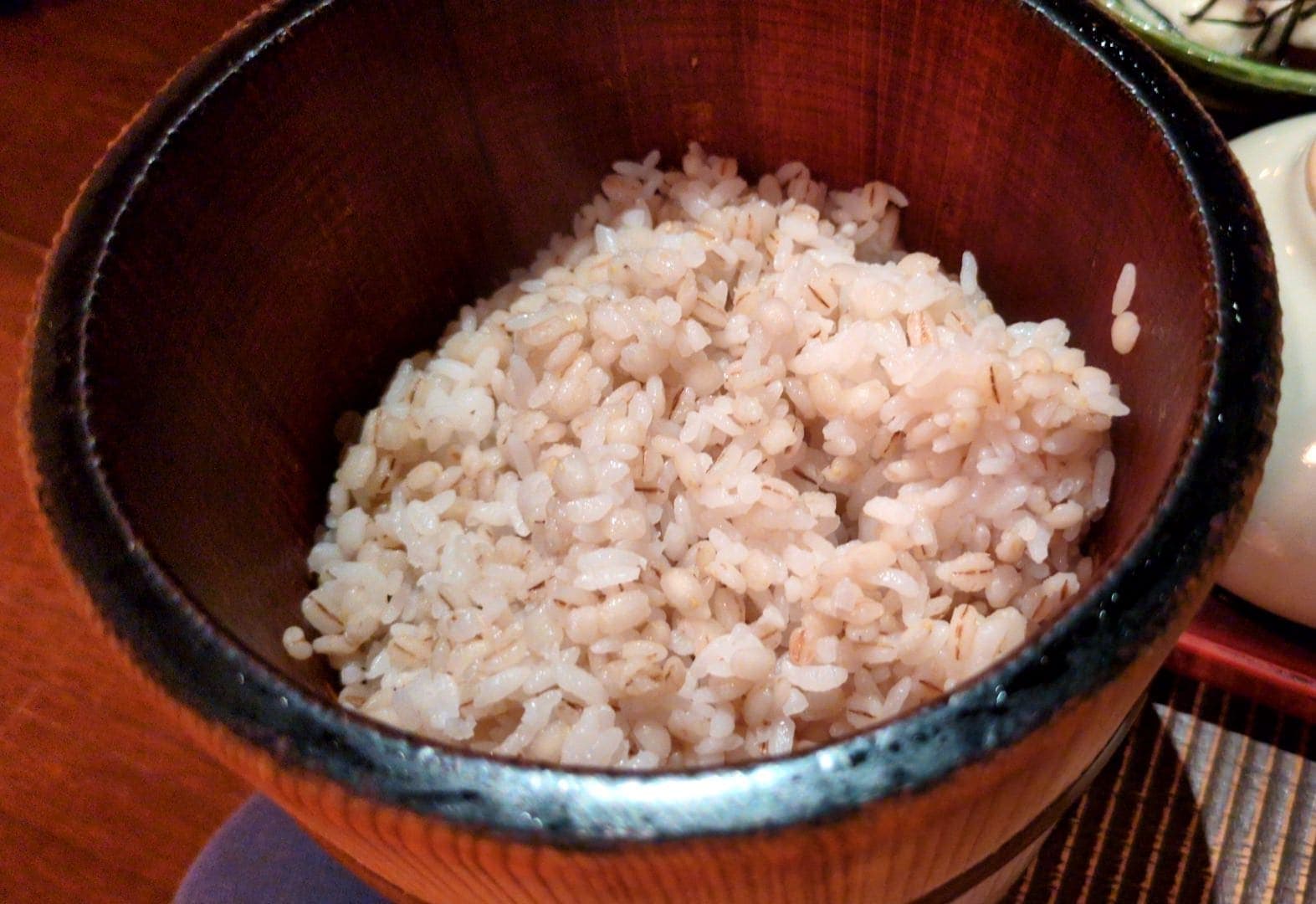 箱根の温泉「天山湯治郷」　麦とろごはん 麦めし