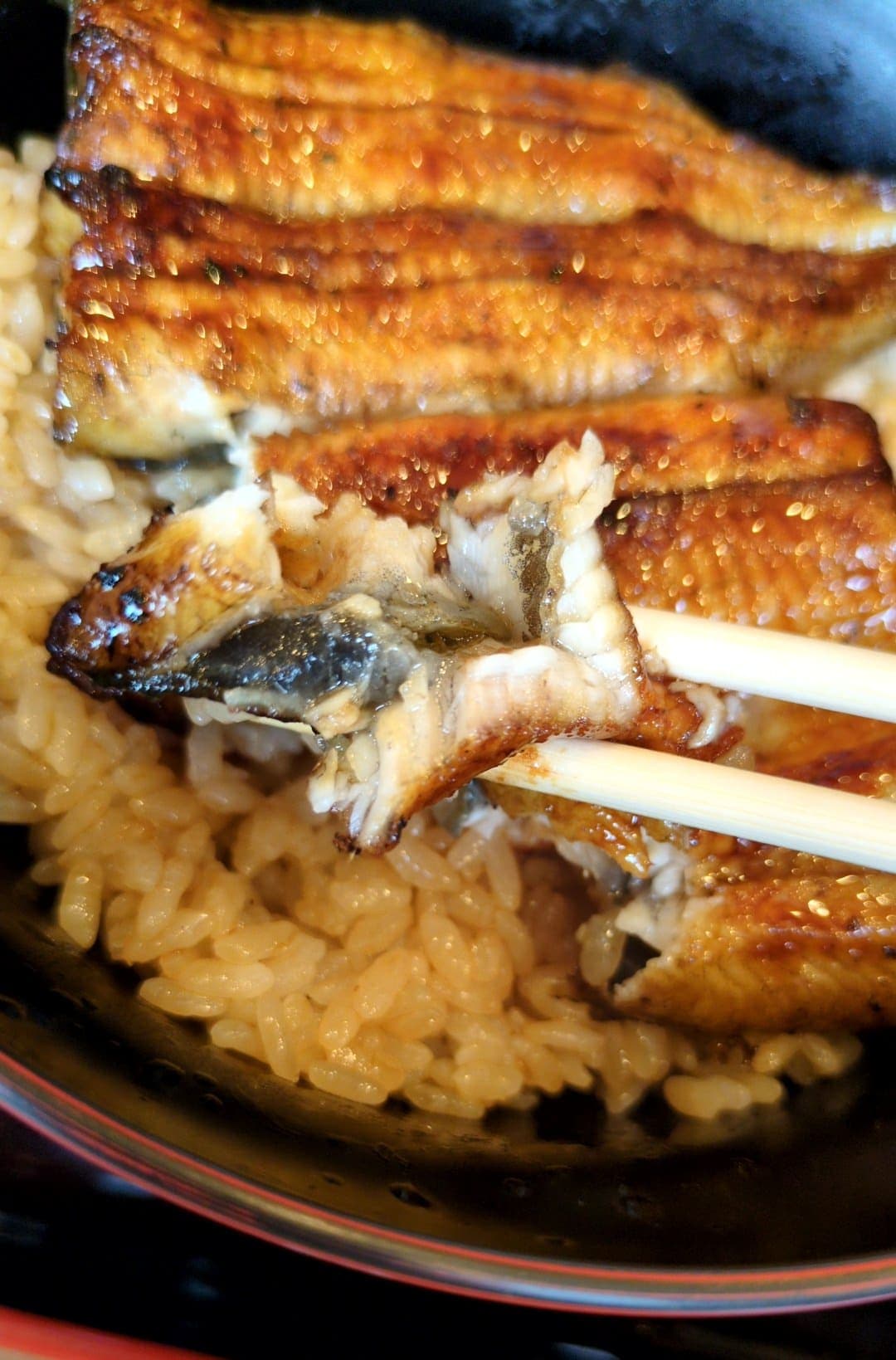 鰻鰻亭 うな丼竹 食べる2