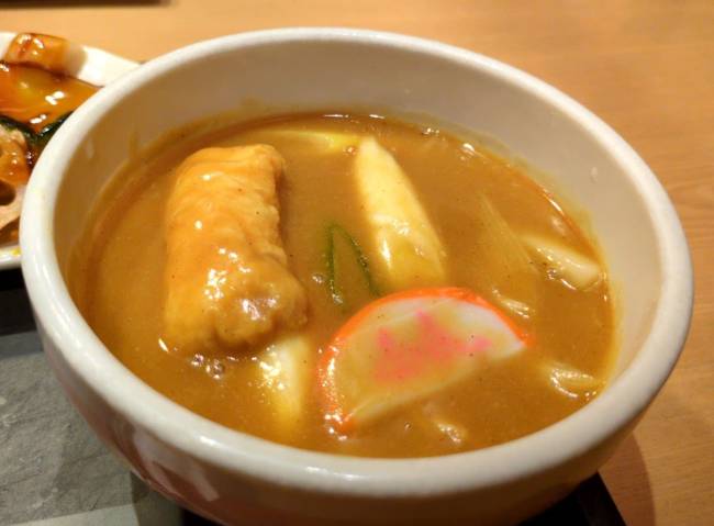 若鯱家　ちゅるうまランチメニュー　ミニカレーうどん
