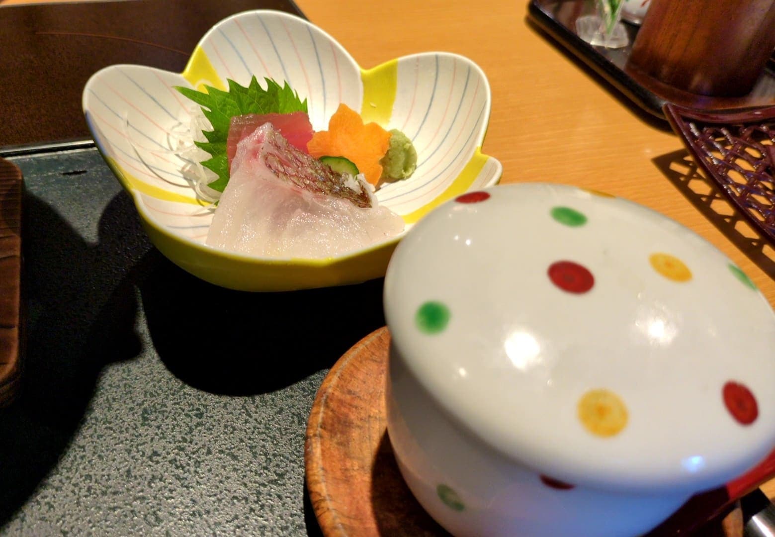 木曽路　松茸御膳　お造り