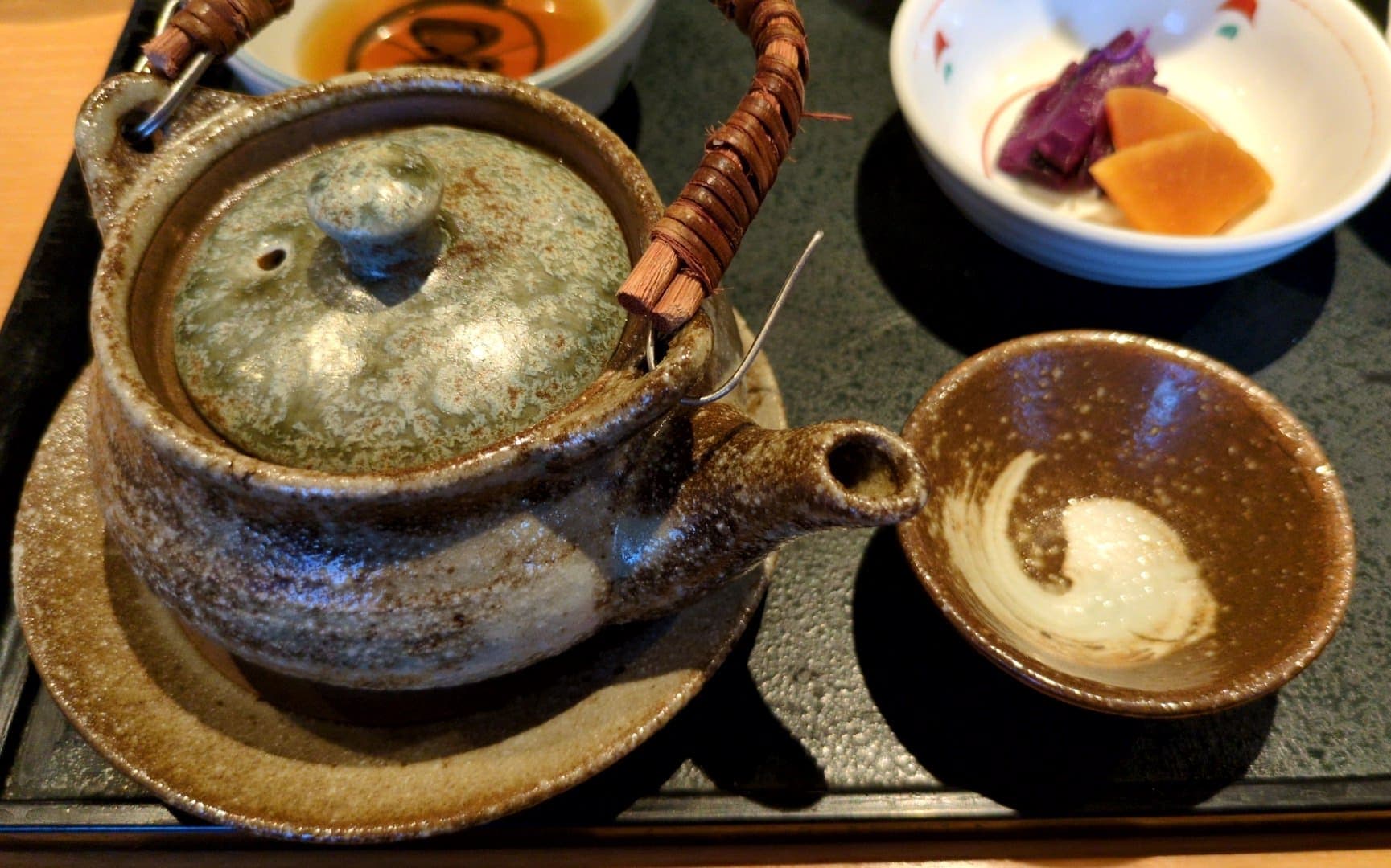 木曽路　松茸御膳　土瓶蒸し　お猪口