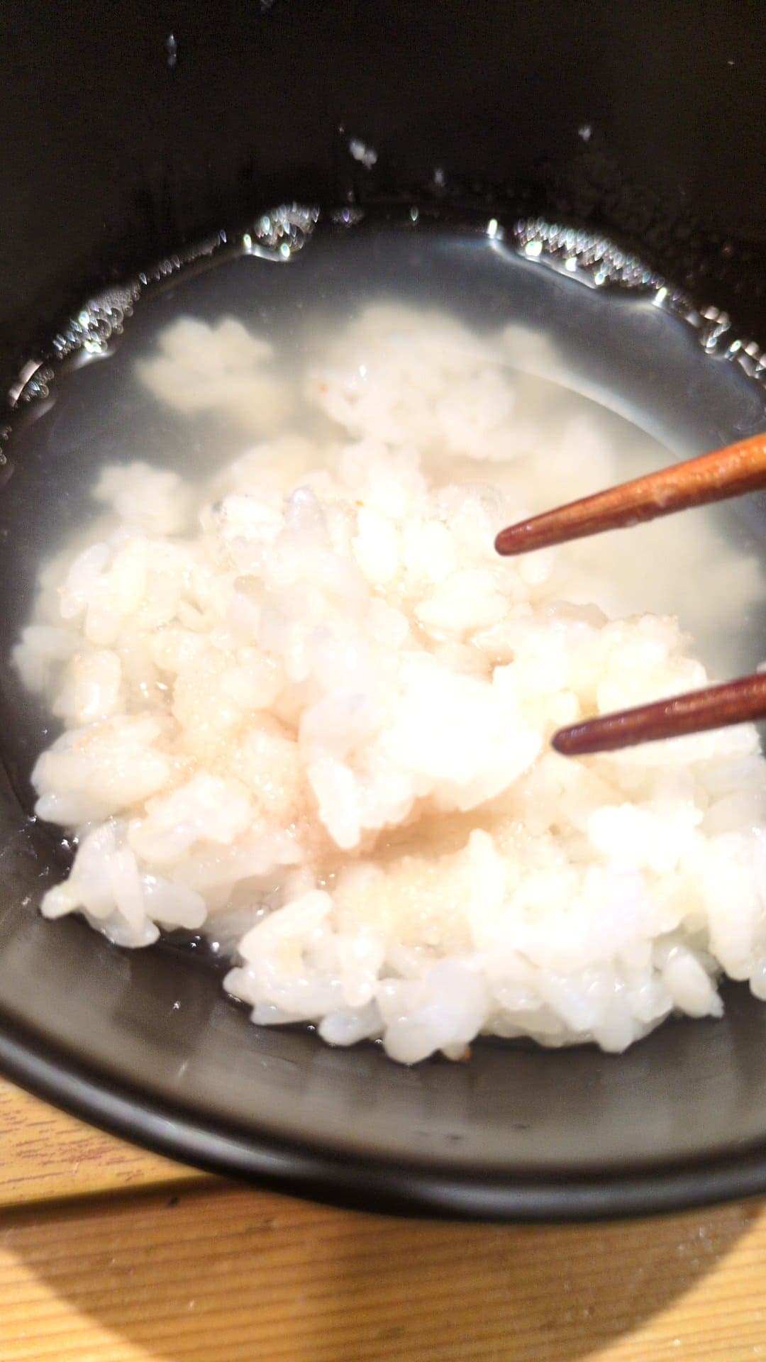 博多もつ鍋やまや　めんたいタルタルたらカツ定食　食べる３